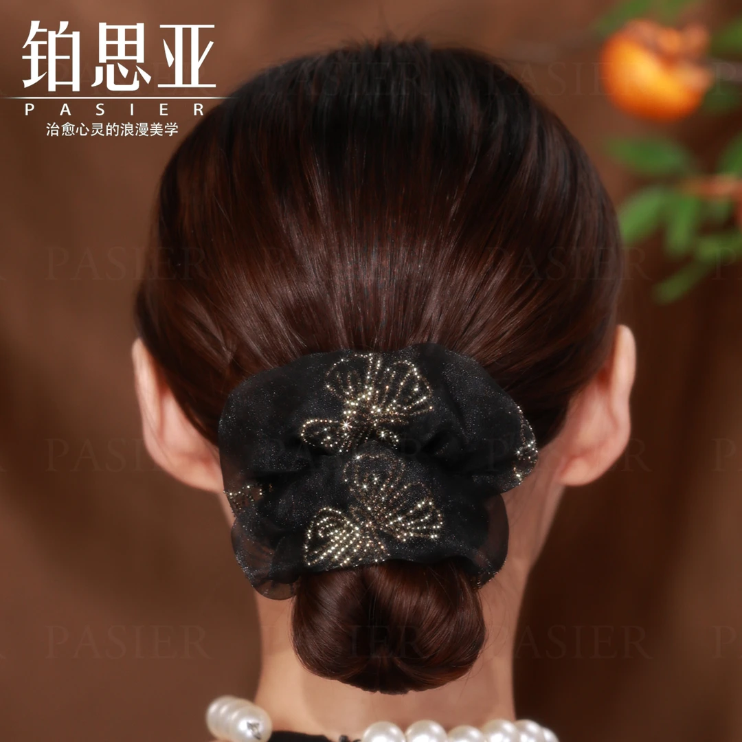 铂思亚 蝴蝶飞飞 女士发圈头花轻奢气质优雅发圈FB2071