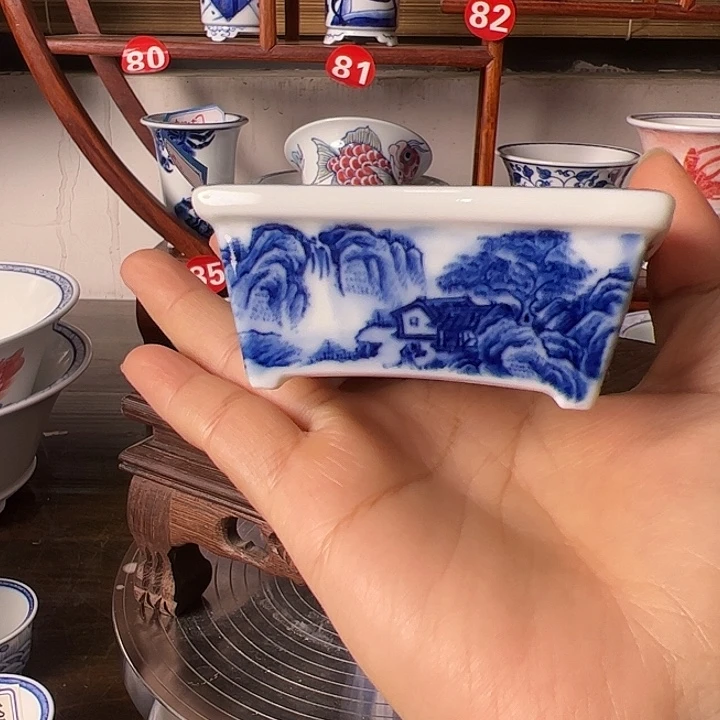 墨奈手绘手工花盆