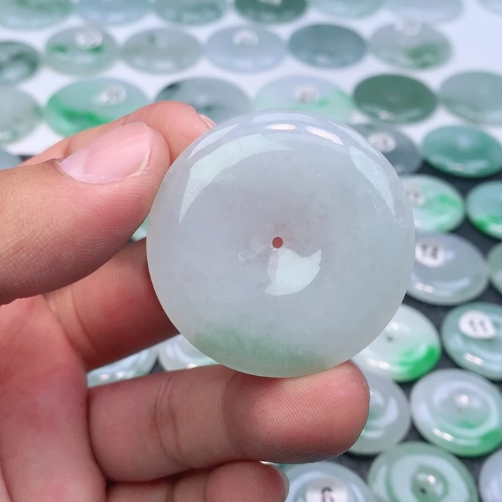 翡翠未镶嵌颈饰缅甸天然A货翡翠41.6-6.8