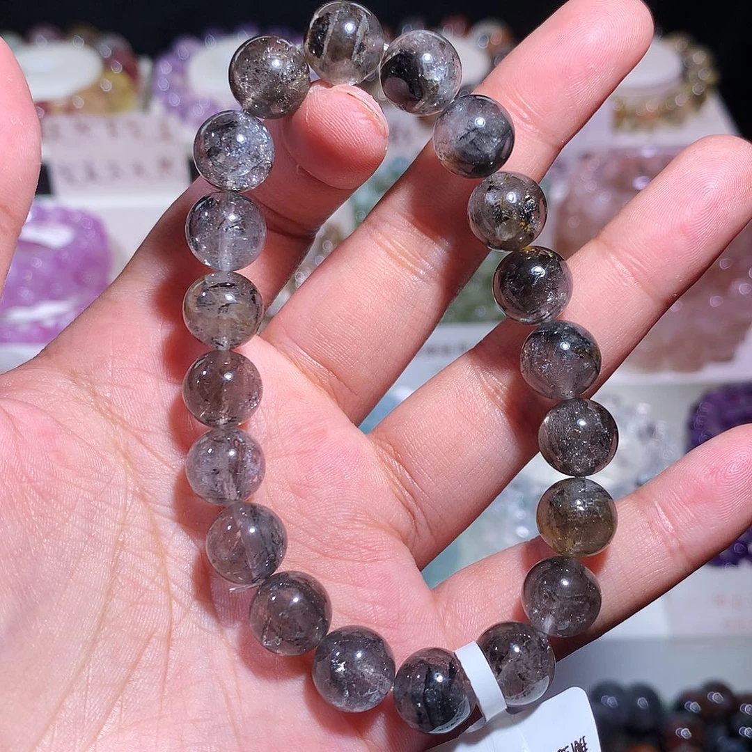 未镶嵌手链水晶高品黑闪灵10