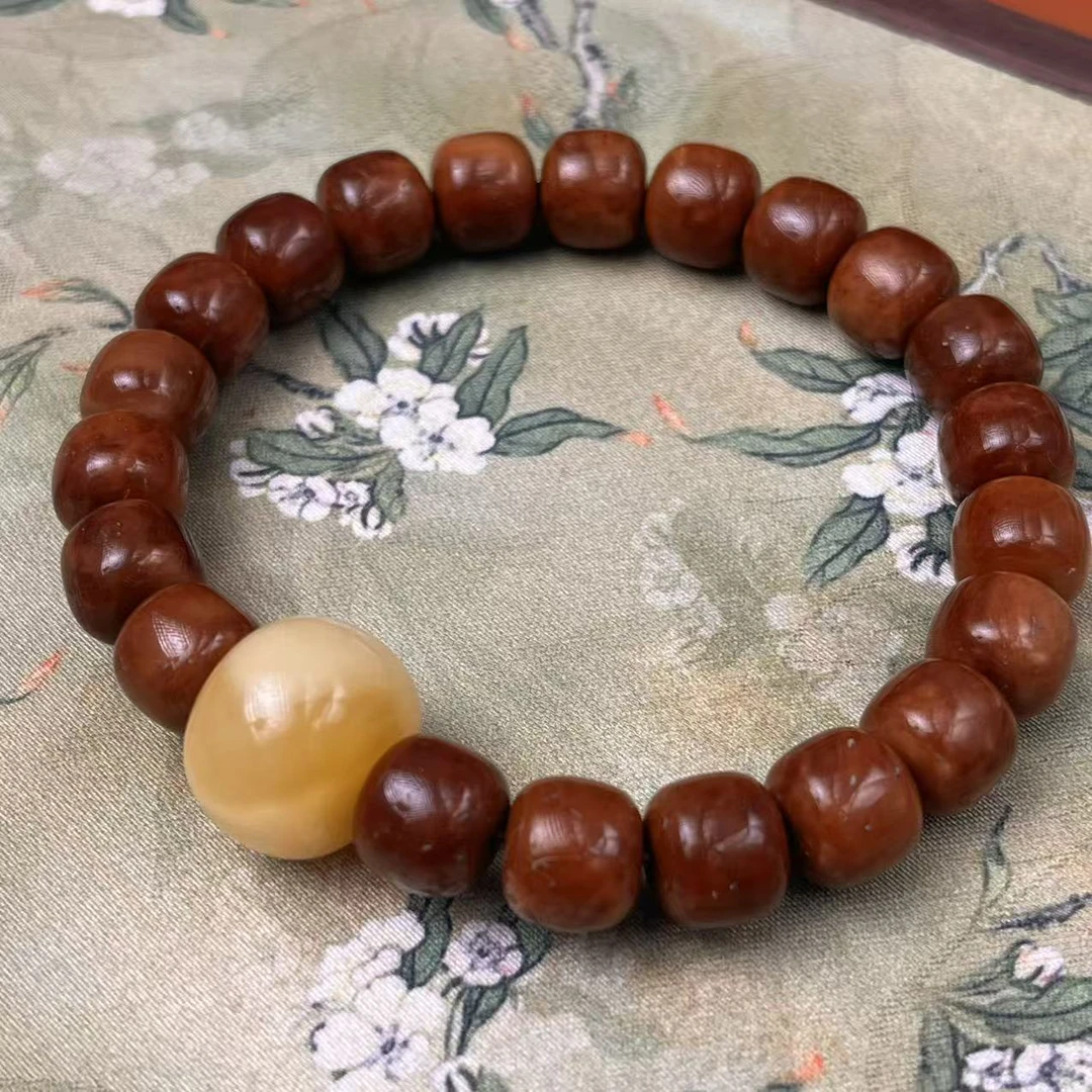 特级精挑库克老型大蜜蜡墩子库克手串