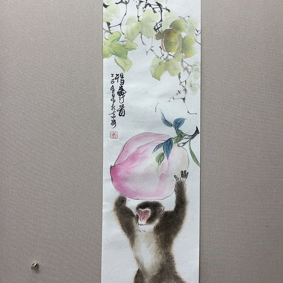 国画艺术家真人手绘