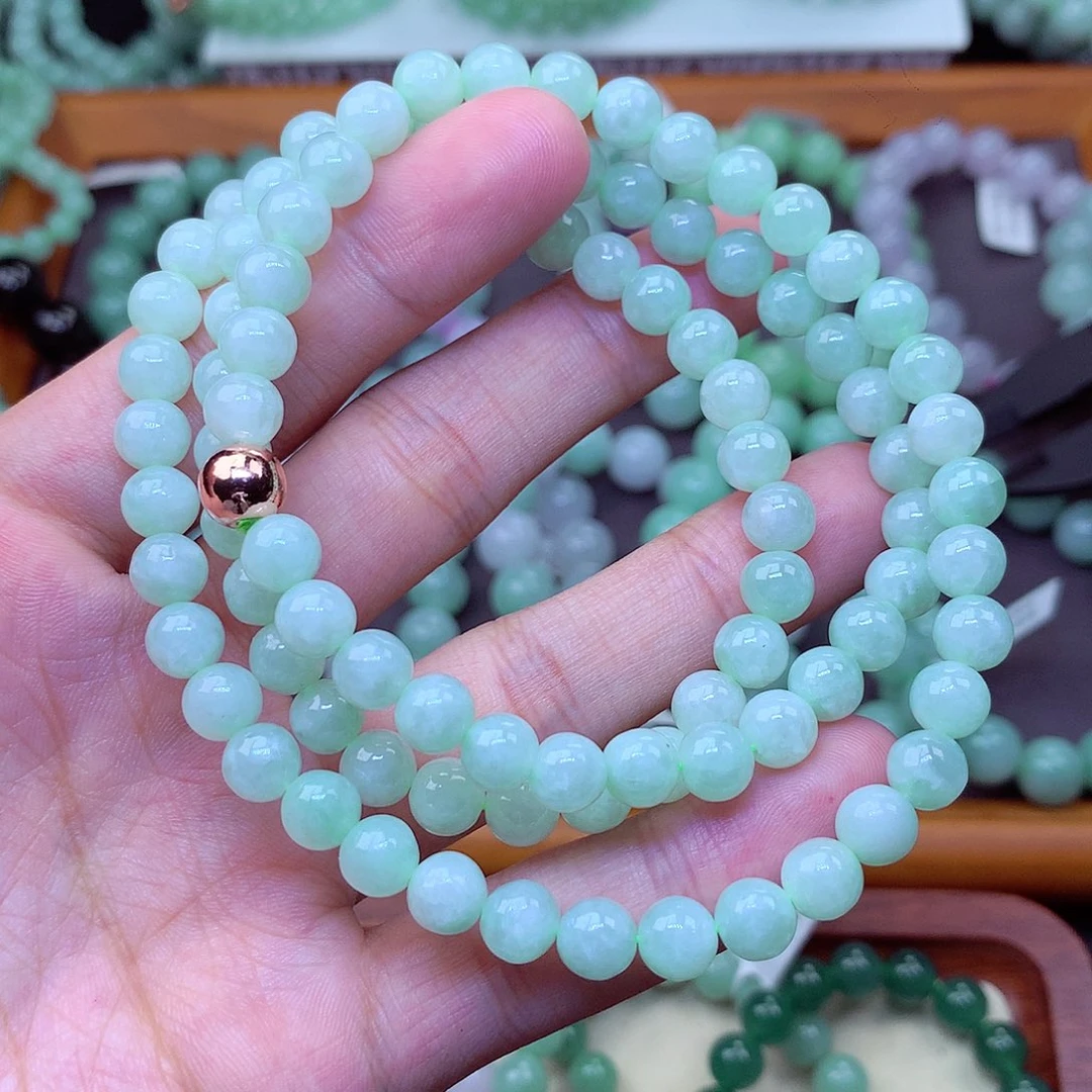 翡翠未镶嵌毛衣链