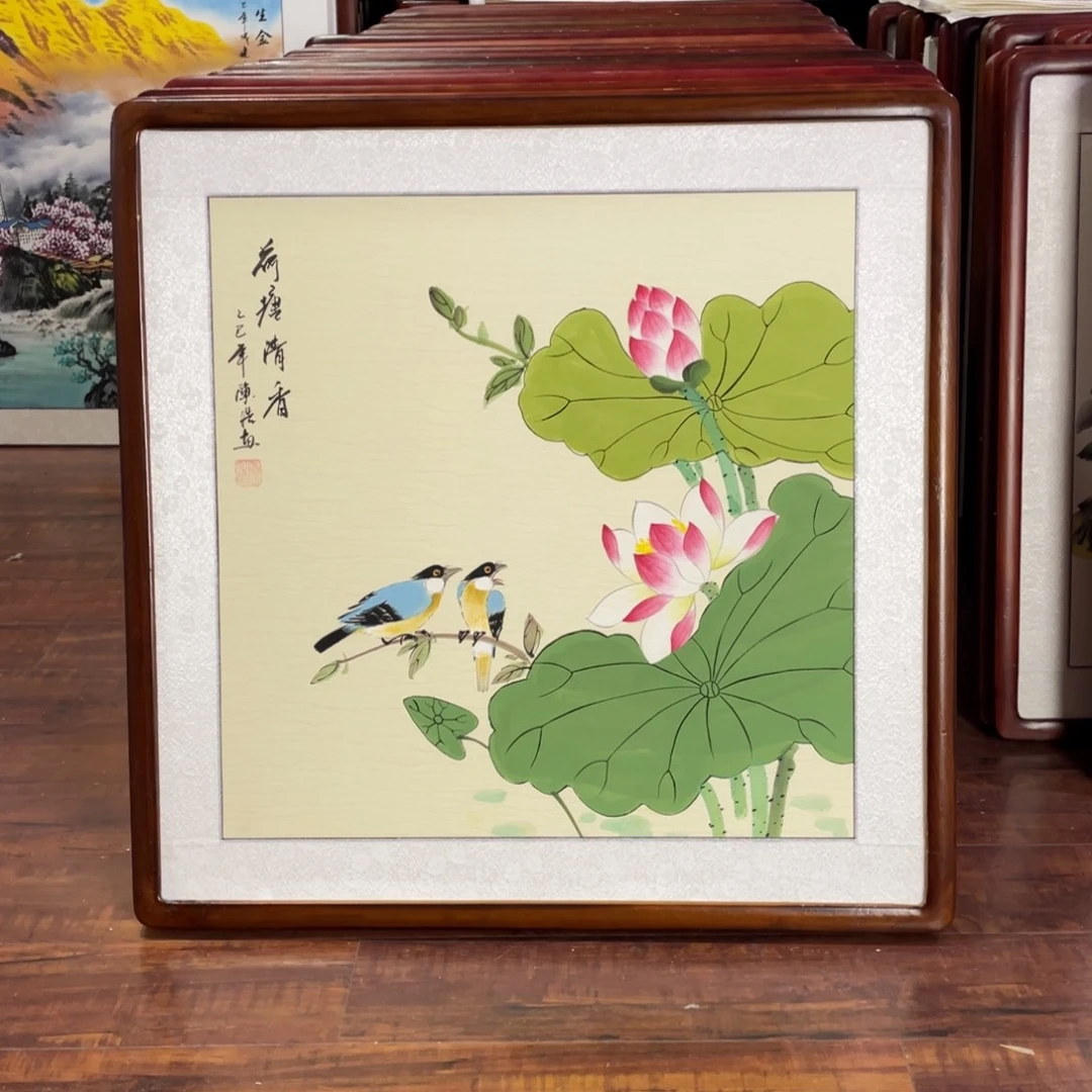 国画带框尺寸63*63厘米