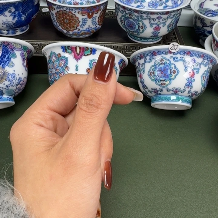 沙沙手工手绘茶具鱼藻壶承
