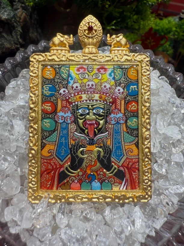 扎基拉姆热贡唐卡西藏唐卡尼泊尔唐卡扎基拉姆唐卡唐老吊坠