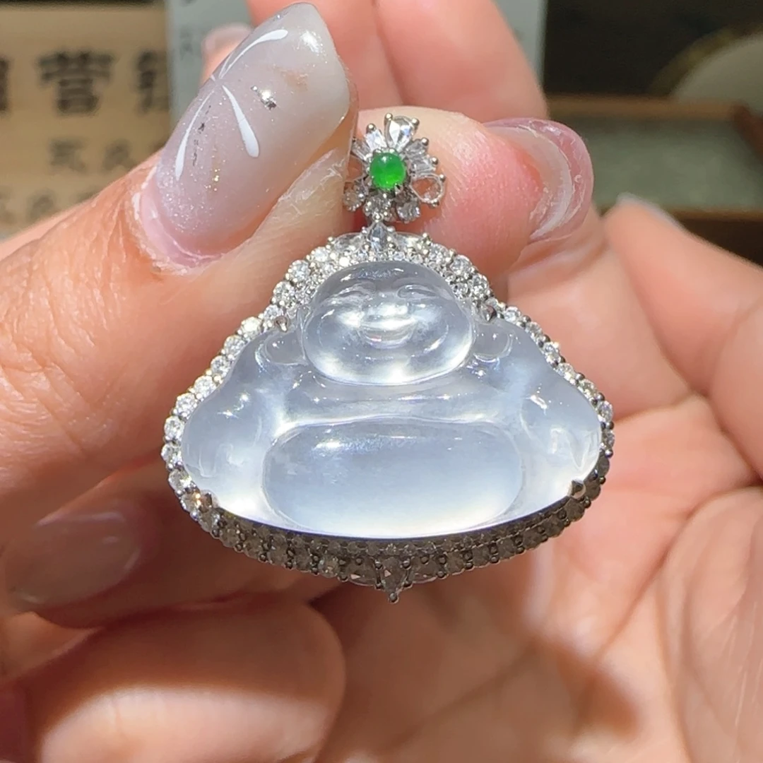 【闪购商品】翡翠颈饰18K金镶嵌缅甸