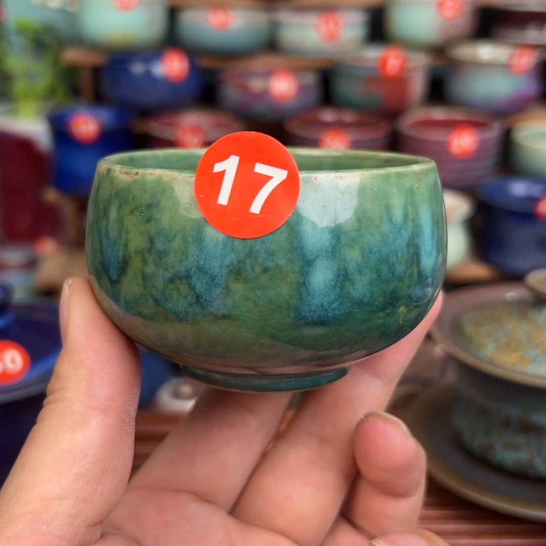 手工制作钧窑茶器