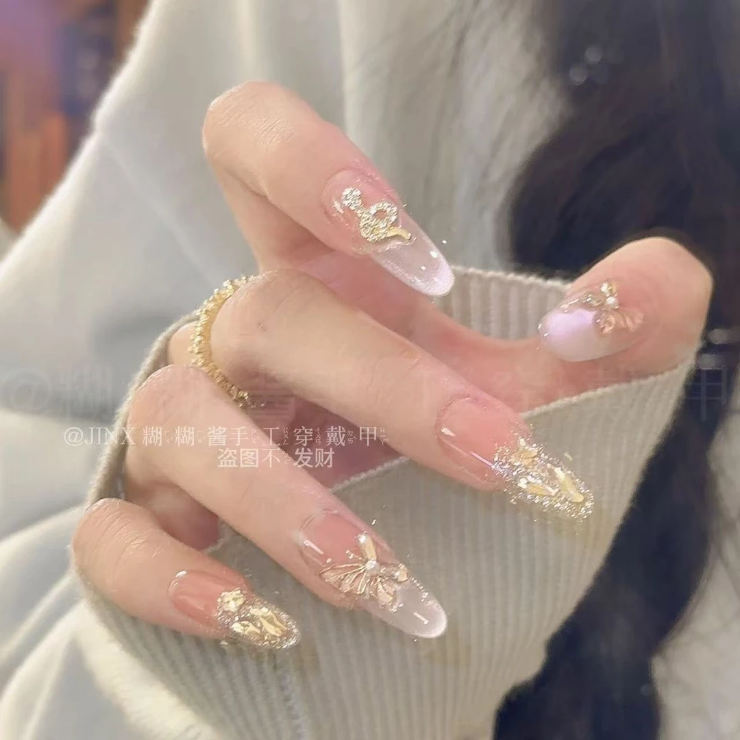 【金蛇来财】纯手工腮红蝴蝶金蛇穿戴甲