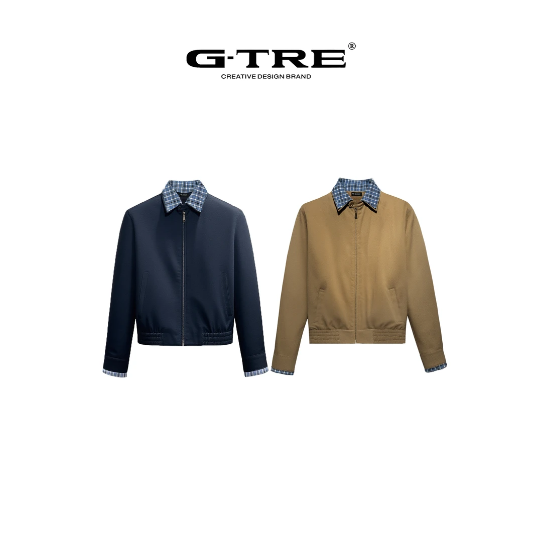 G-TRE 25AW假两件miu系哈灵顿夹克外套学院风cleanfit老钱