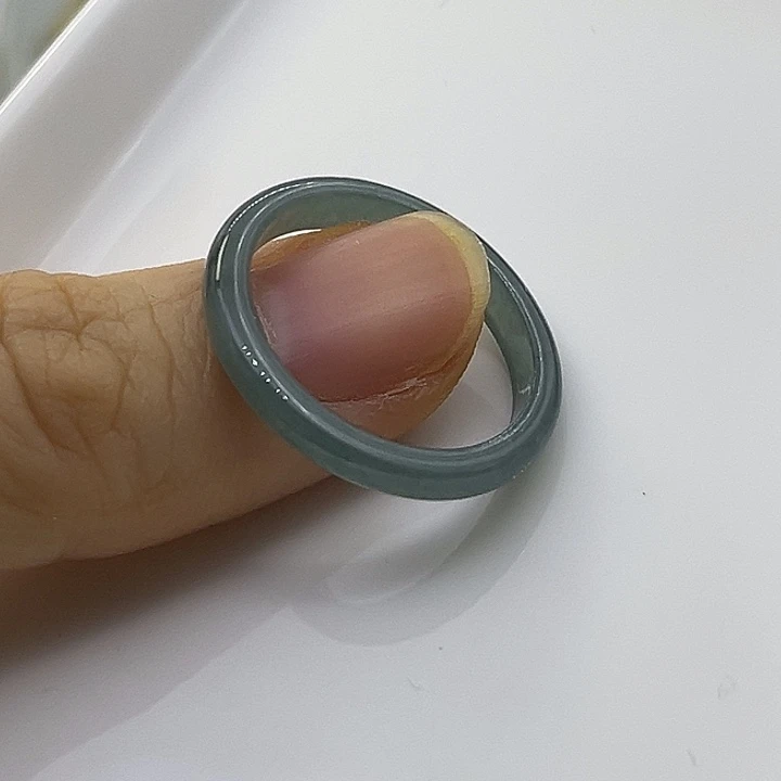 未镶嵌戒指翡翠戒圈 内经18.4mm