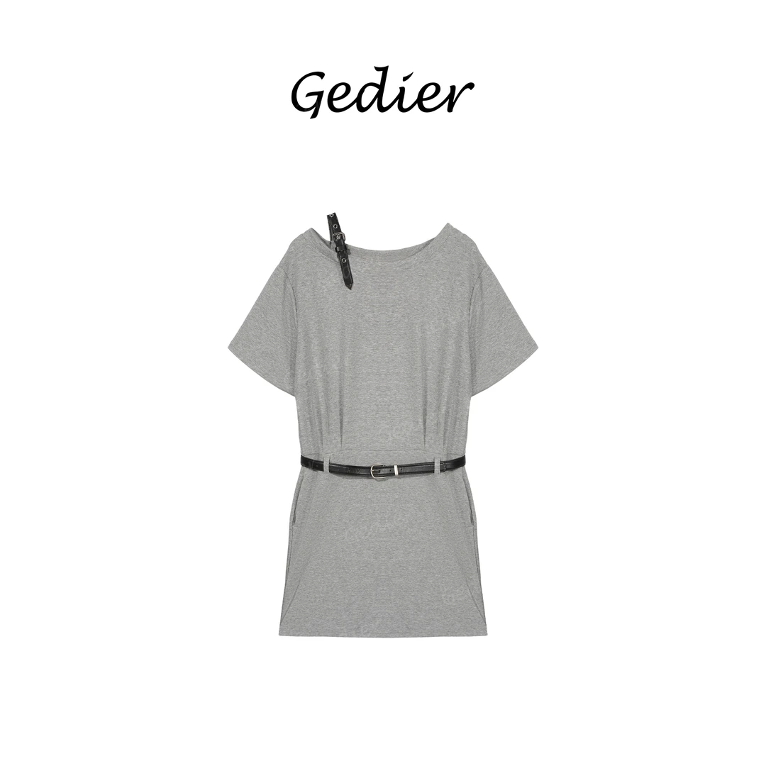 【Gedier】“飞向杭州” 2025夏新品甜酷辣妹风短袖连衣裙 LG520286Y