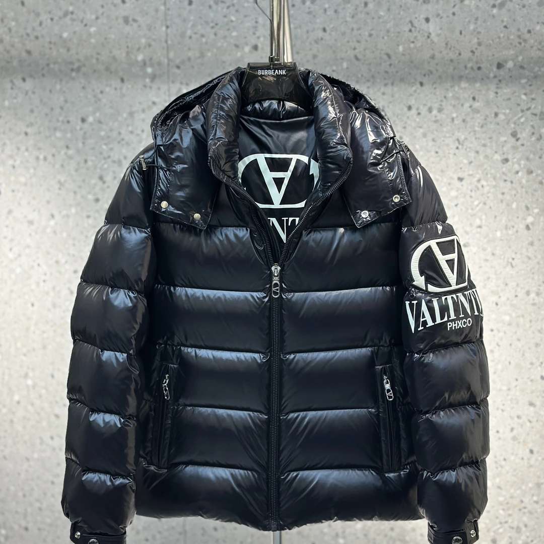 KANMALENLY/肯梅灵列冬季男士连帽羽绒服宽松保暖印花字母加厚潮