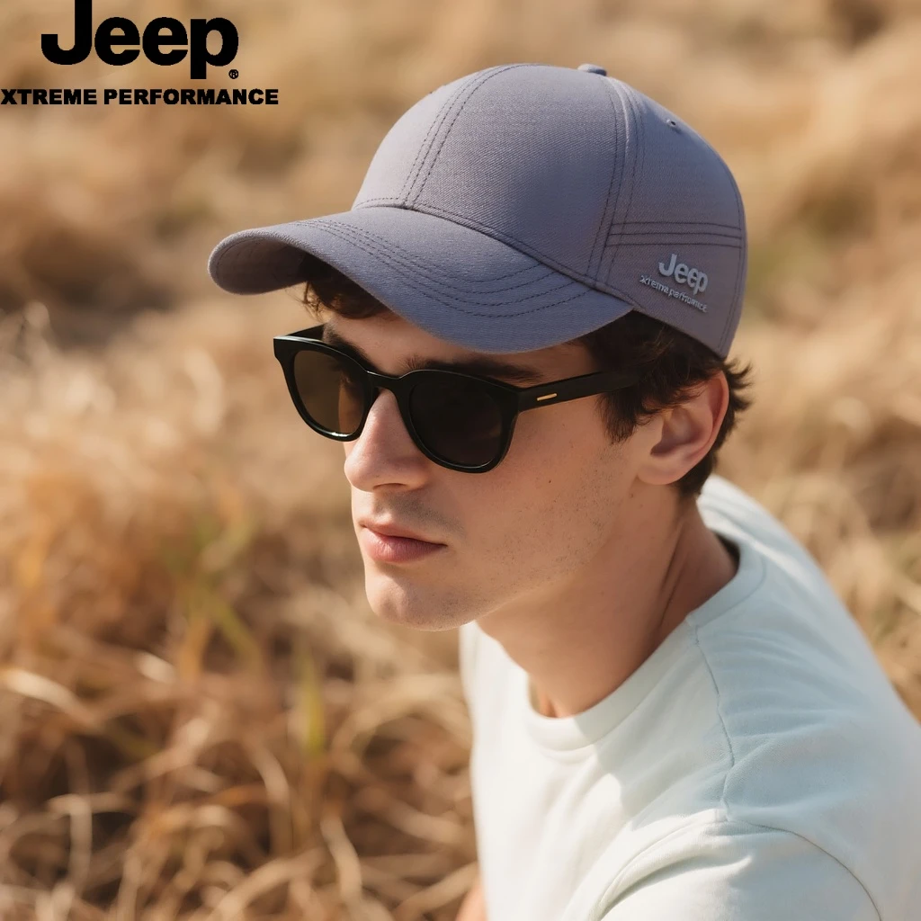 jeep吉普男士夏季防晒鸭舌帽透气速干运动棒球男女遮阳太阳帽子