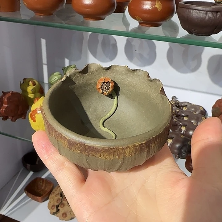 茶壶紫砂荷塘月色杯