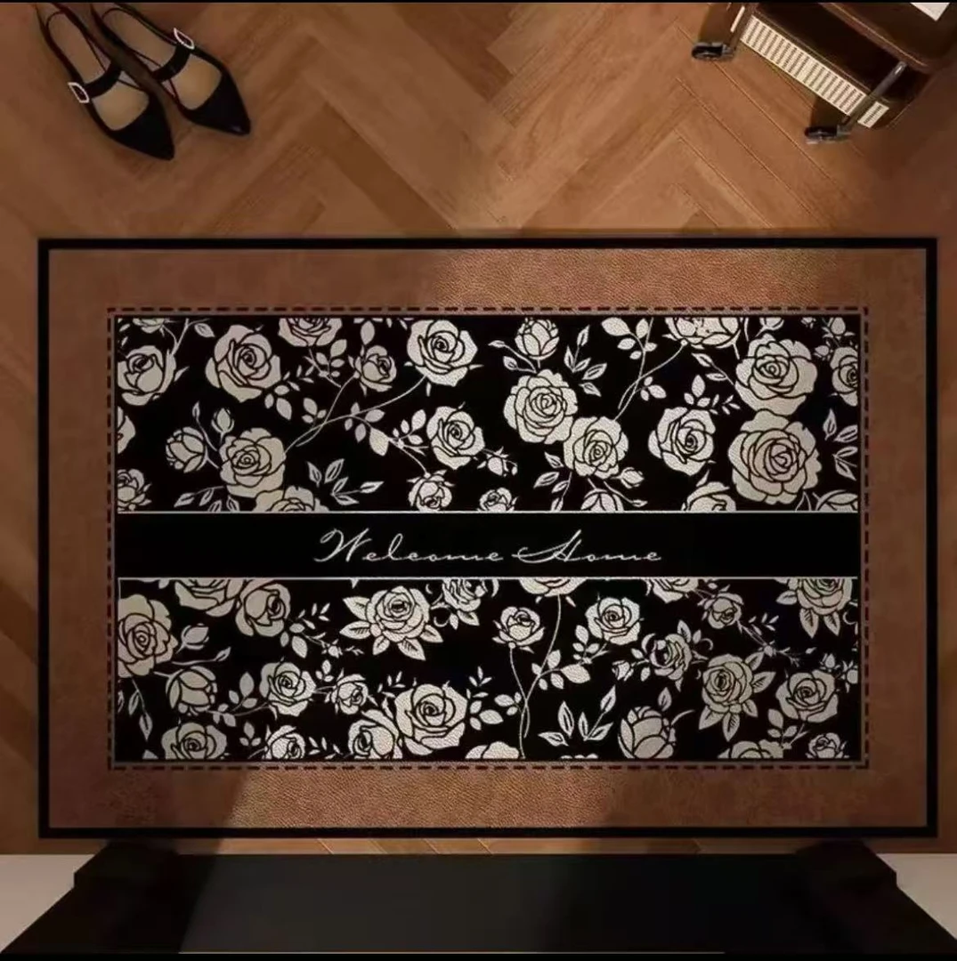 HY58-80×120硅藻泥吸水防滑入户卫生间洗手池地毯玄关地垫