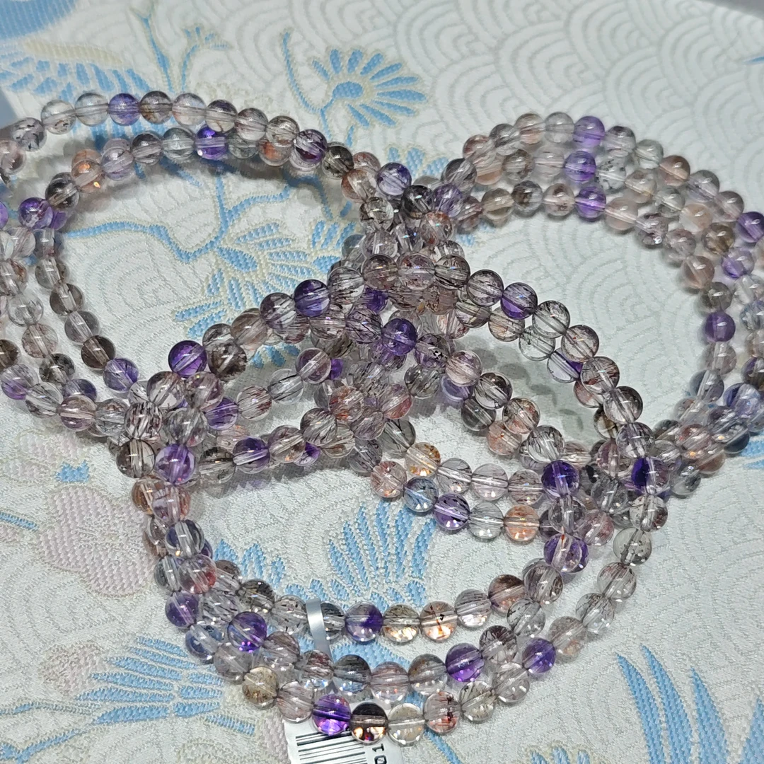 【书记甄选】天然超七三圈手链 多样性发一件 约5mm XZ3095