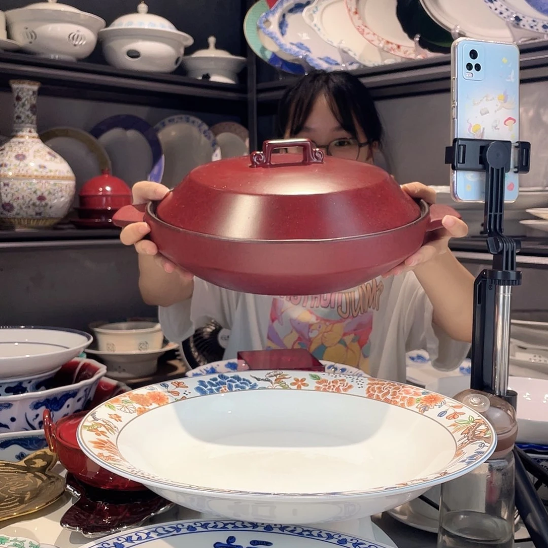 瓷6个砂锅25cm砂锅+盖