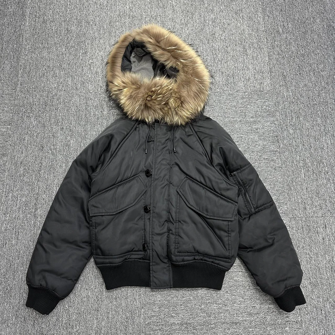 99新 LouisVuitton/路易威登 雪山貉子毛棉服/46码/05206