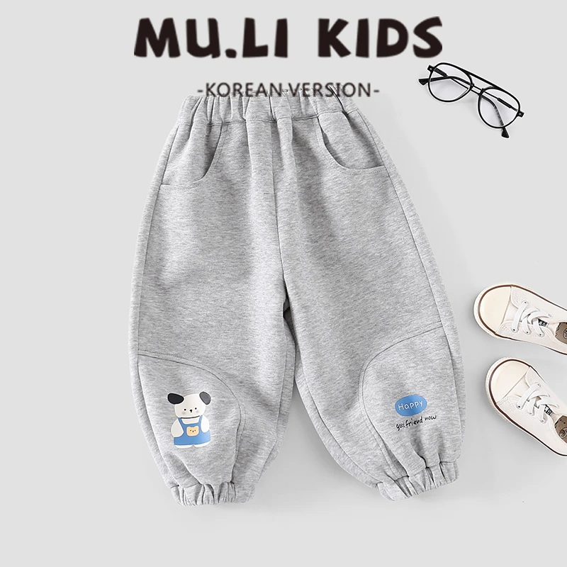 儿童裤子男童春秋季新款帅气中小童春季休闲卫裤男宝宝长裤A-037