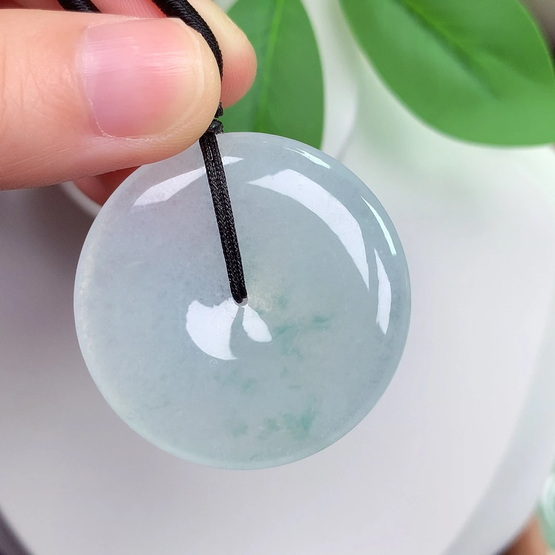 颈饰未镶嵌翡翠平安扣 36.2-5.8mm