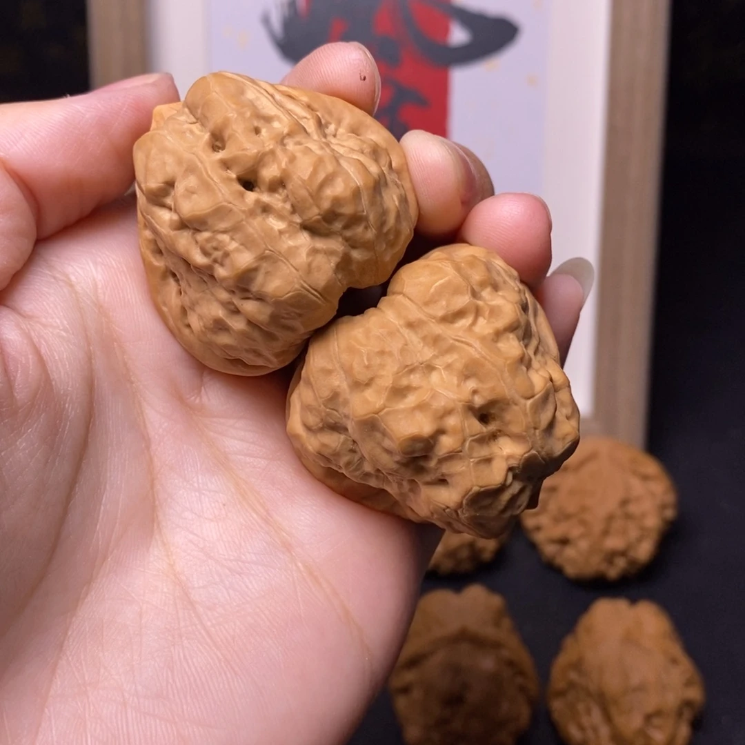 胡***科吊坠文玩核桃蛤蟆40肚44精对