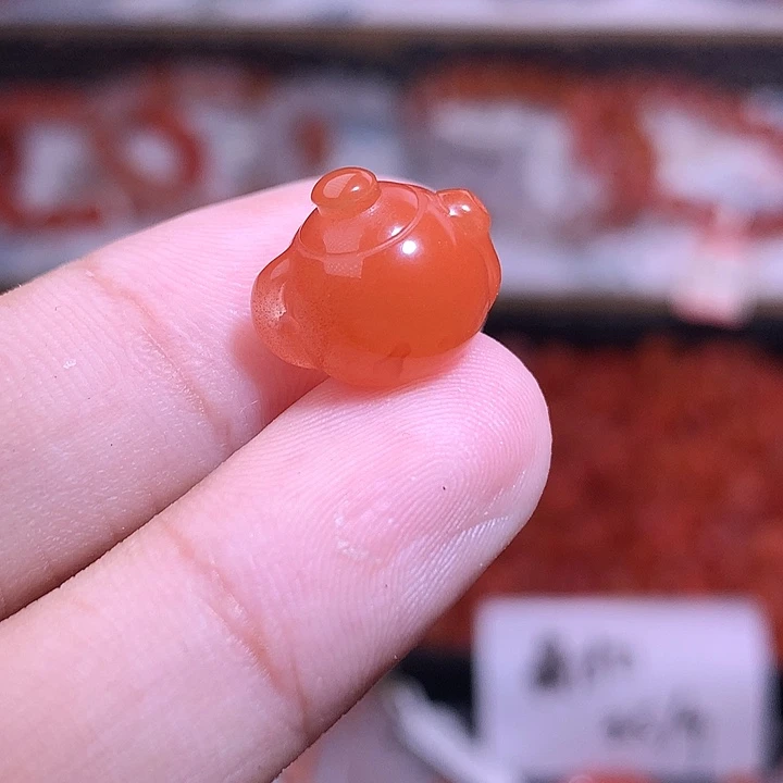 南红玛瑙未镶嵌珠宝半成品把把壶
