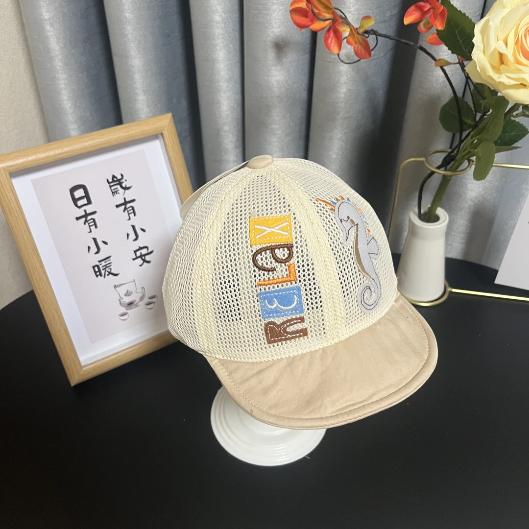 48-50cm哆啦布丁卡通风短檐韩版宽檐可爱圆顶帽子鸭舌帽夏季晕染