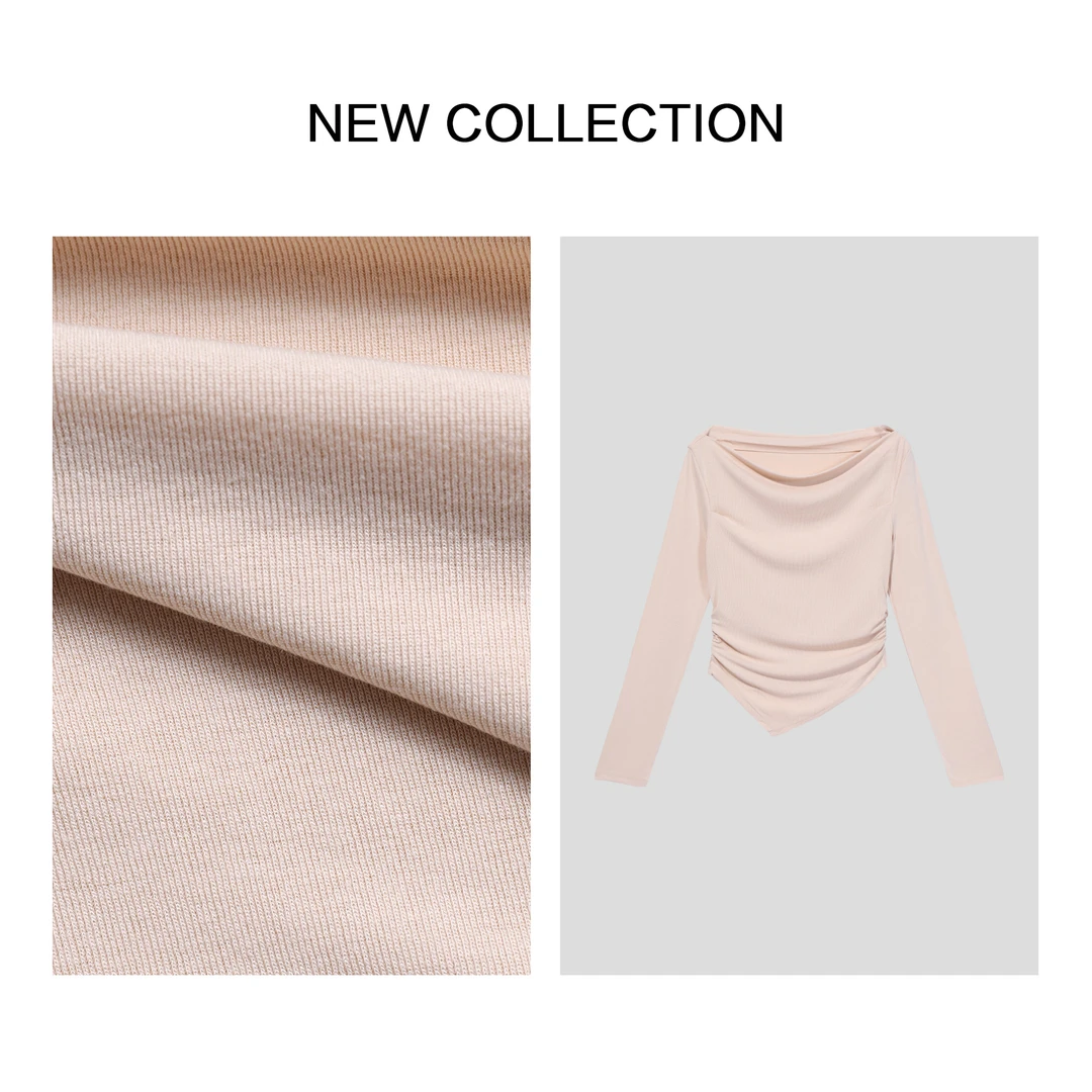 【婷婷专属】T5F36007B 女士修身显瘦长款T恤-6007