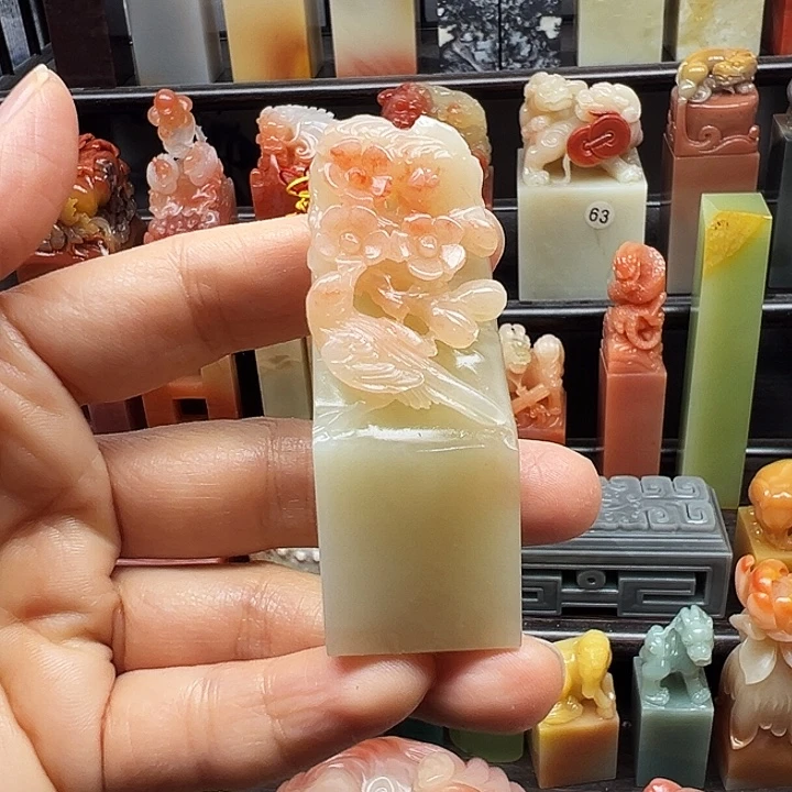 寿山石印石寿山石手工雕刻