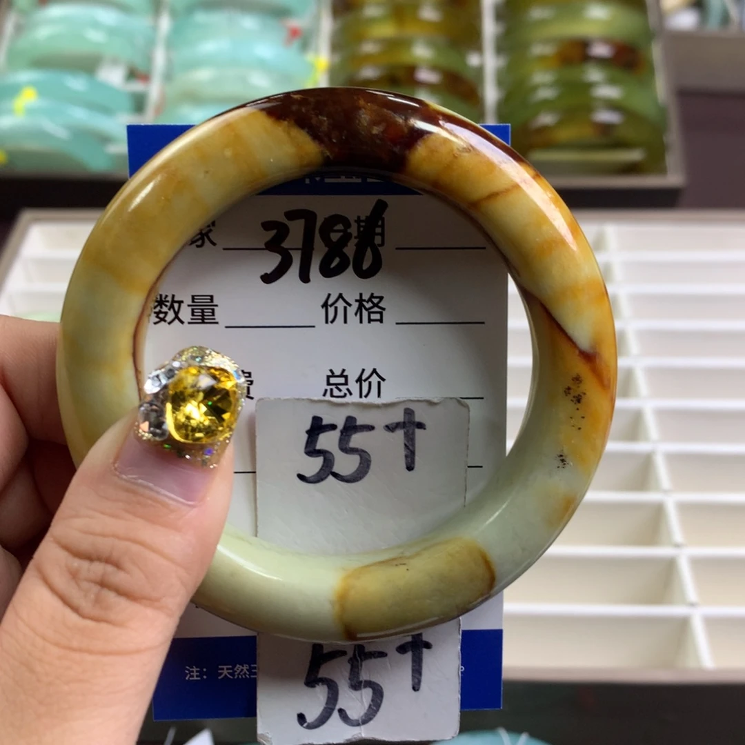 蛇纹石玉手镯未镶嵌3786