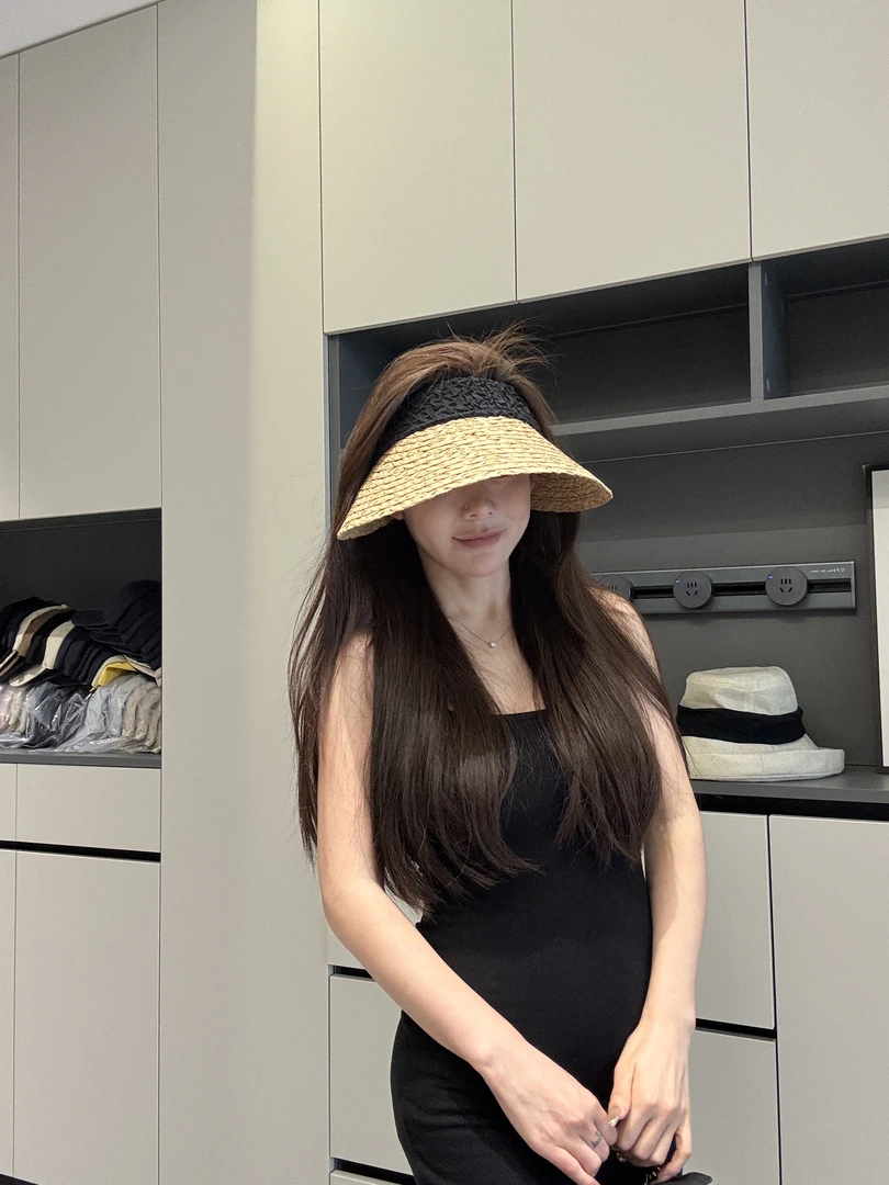 空顶帽大檐日韩法式空顶春夏帽子百搭时尚韩版网红遮阳帽日系