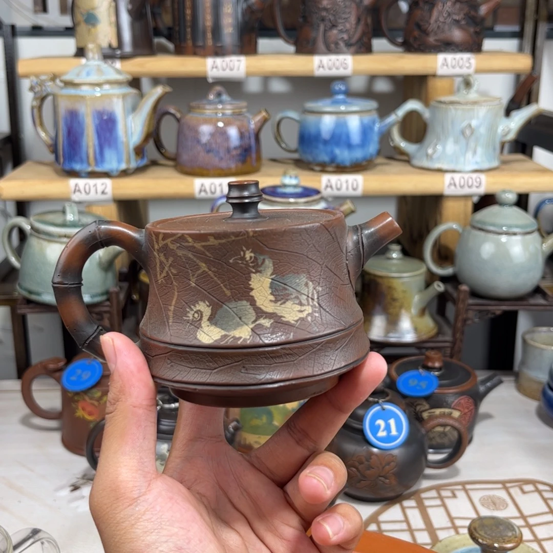 建水紫陶180cc建水紫陶传承全手工制作