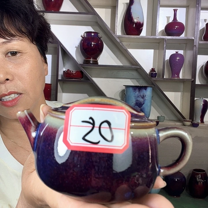 瓷片钧瓷手工艺品杯子
