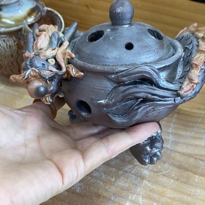 L***我陶园柴烧，精品高货G12磕到了龙角