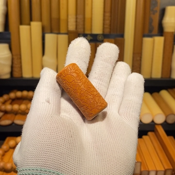 实心玉竹文玩手把件