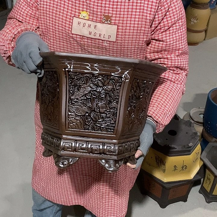 紫砂花盆紫砂花盆