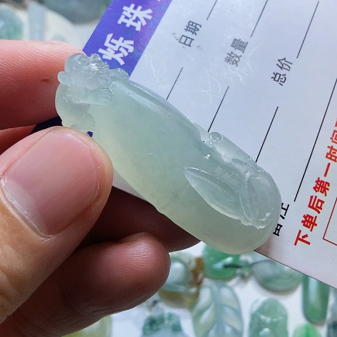 定制翡翠未镶嵌竹节