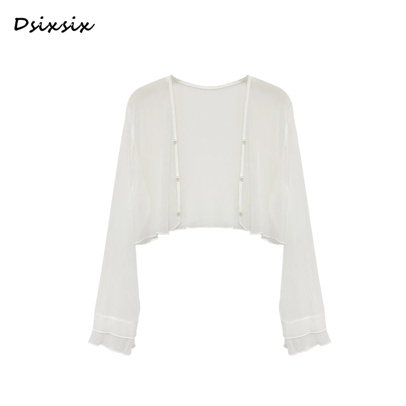 依漾Y-【珍珠开衫】-2025年春夏新款显瘦百搭开衫-B3181K