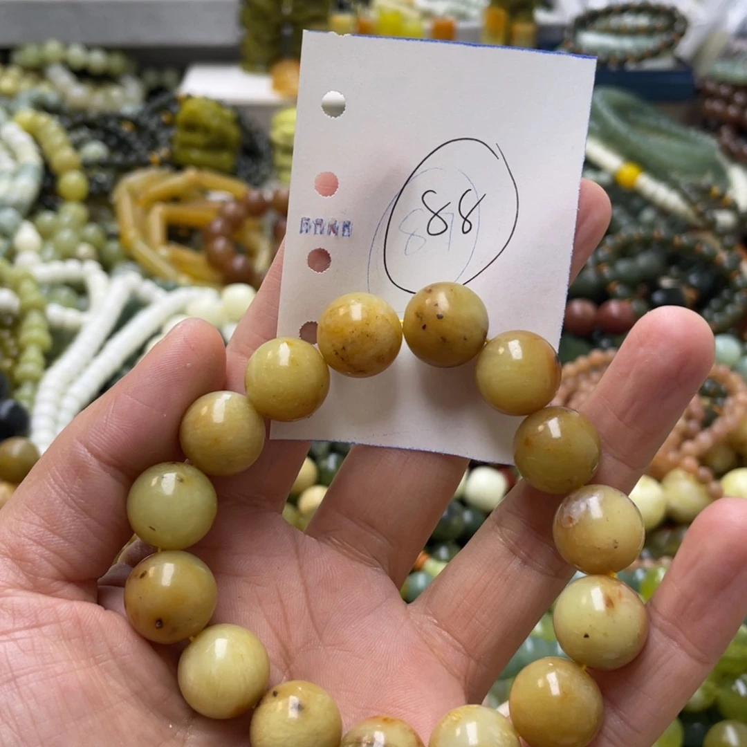 蛇纹石玉手链未镶嵌