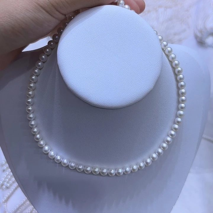 颈饰银S925镶嵌淡水珍珠