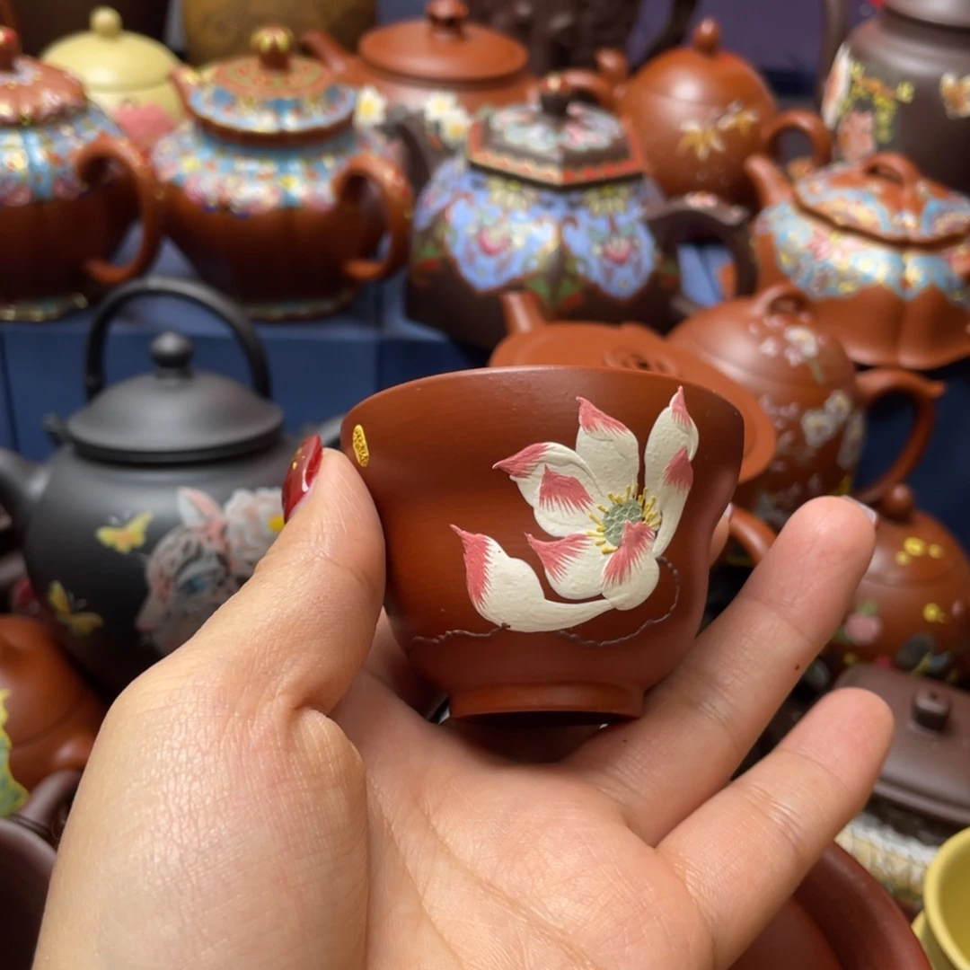 紫砂茶杯紫砂主人杯60cc