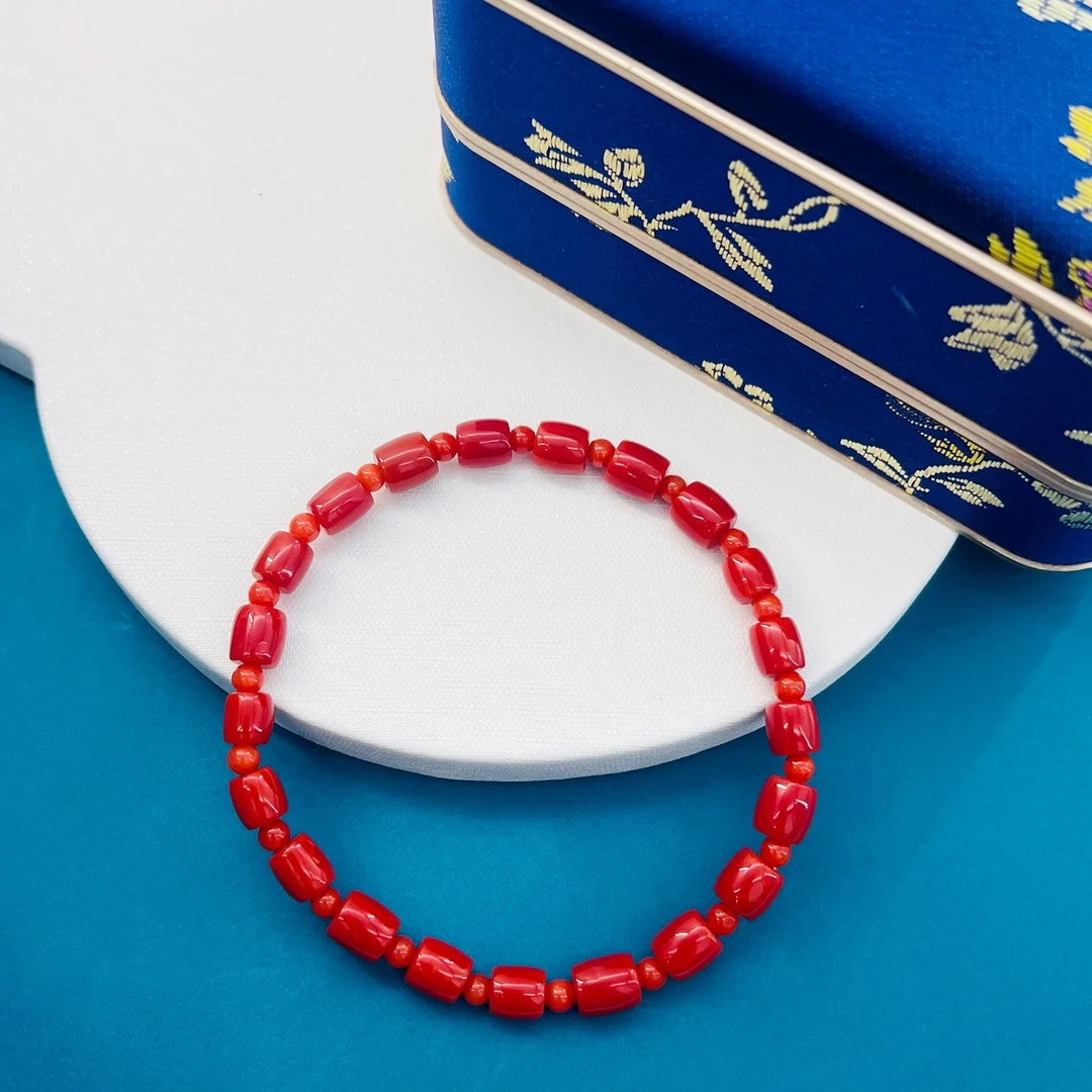 【小乔】珊瑚DIY手串 珊瑚约3-5mm+  DIY0384 多样性发货