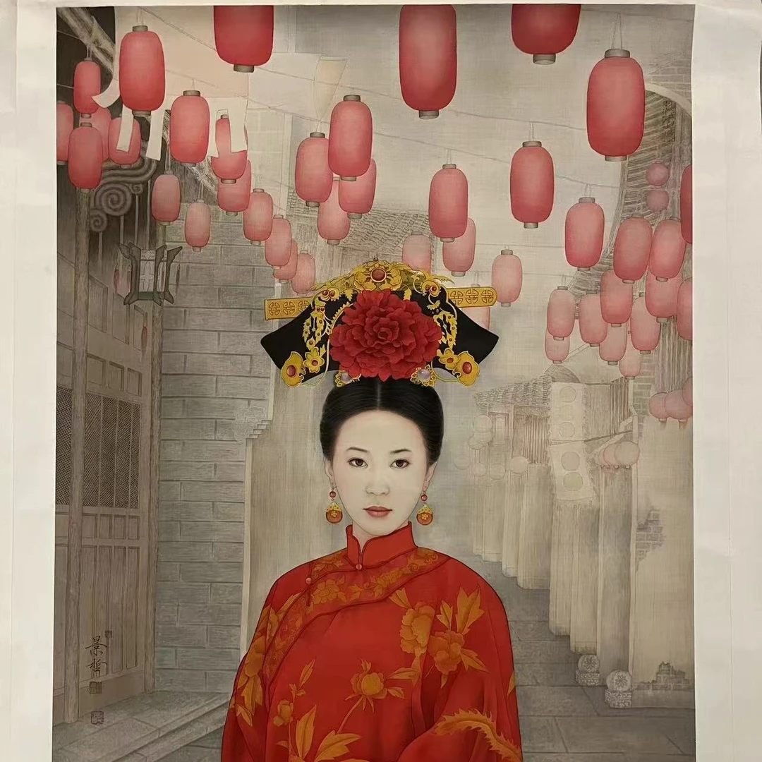 先咨询后下单，崔 景哲，八平尺代表性中国红作品有合影视频