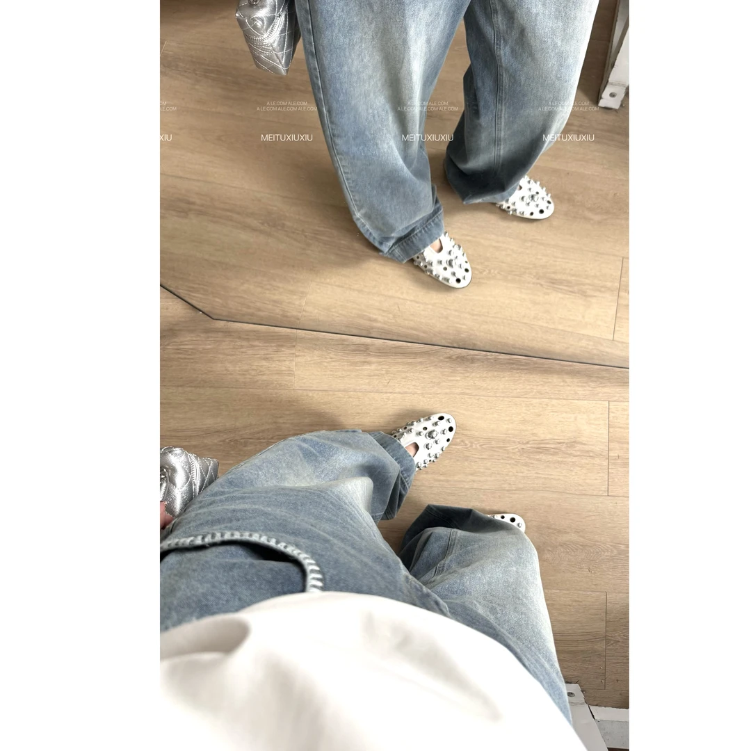 【阿乐家】大码微胖”经典裤王“舒服到没边儿~口袋设计显瘦牛仔裤