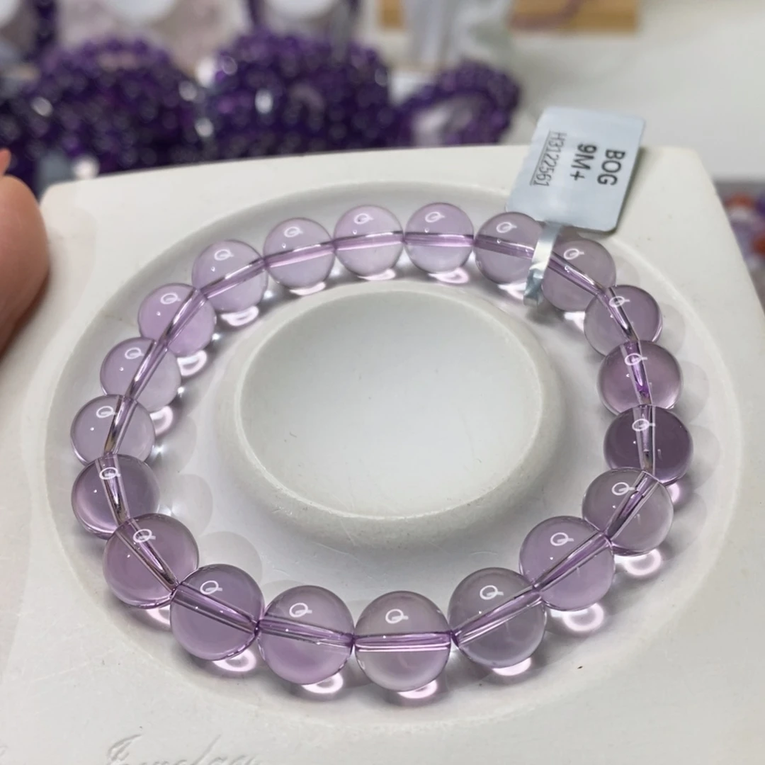 未镶嵌手链水晶玻利维亚紫水晶9M+