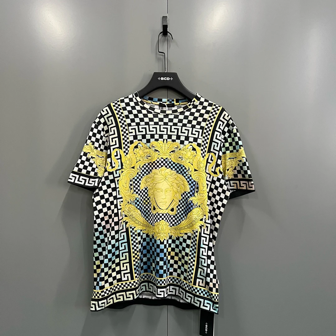 95新 VERSACE/范思哲 （bb）人像印花短袖 XL码/603677