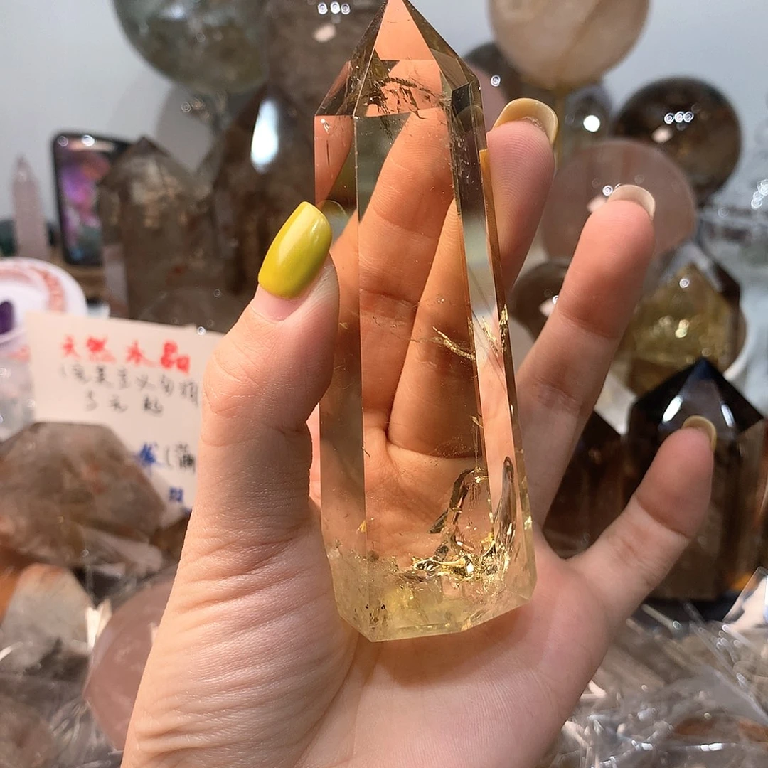 水晶水晶未镶嵌小*包水晶柱