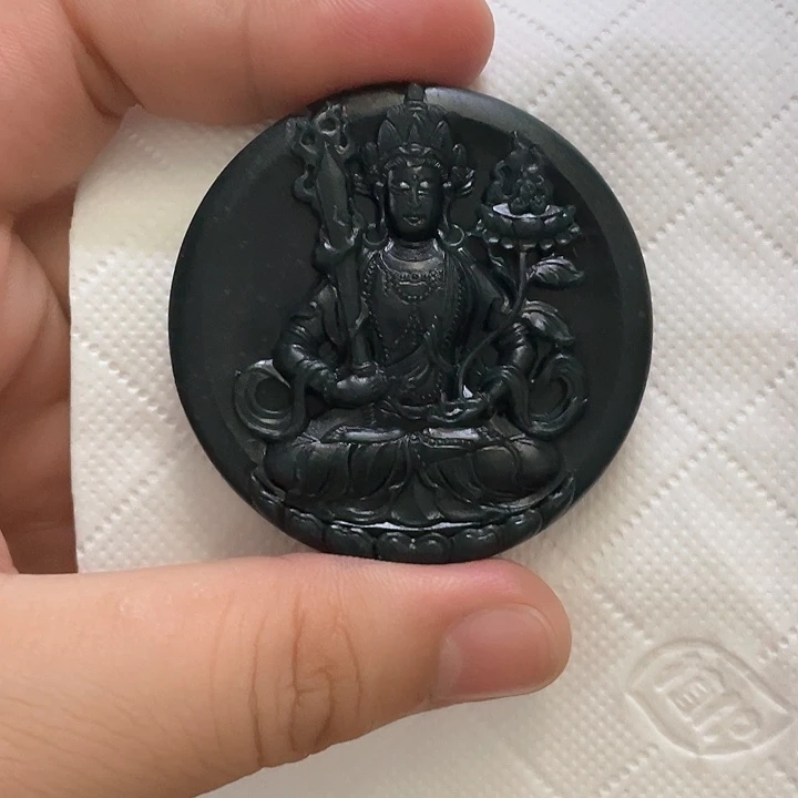 翡翠未镶嵌颈饰天然翡翠A货  虚空