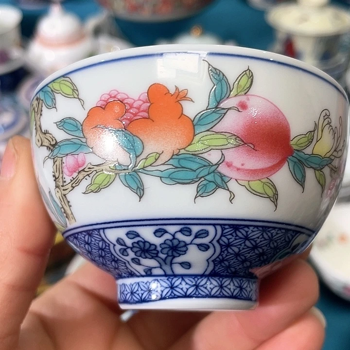 景德镇陶瓷主人杯12344